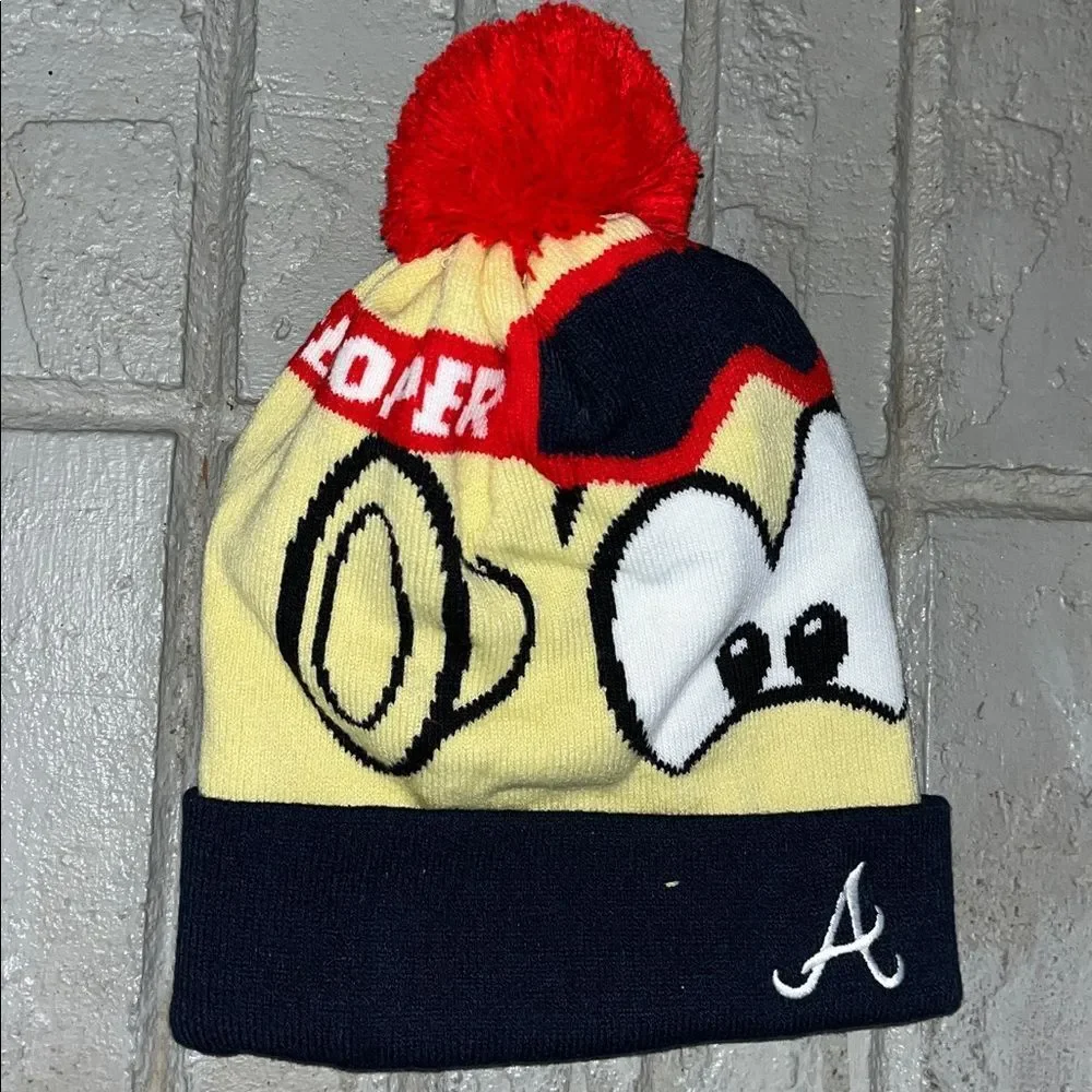 New Atlanta Braves Blooper Winter Beanie Cap Hat MLB 2021 SGA Kids Only Release